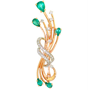 Брошь с бриллиантом Бриллианты Костромы 05-0020/1