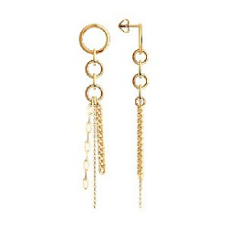 Серьги пуссеты из золота SOKOLOV 51-122-02944-1