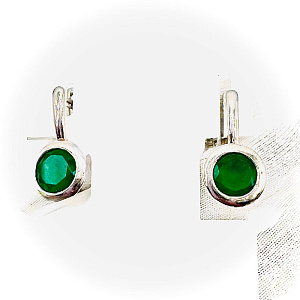 Серьги из серебра Русский СтилЬ 34-3122-08-02