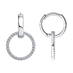 Серьги из серебра SOKOLOV 94025851