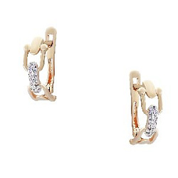 Серьги из золота CORONA с4672