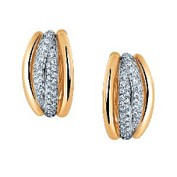 Серьги из золота RUSGOLDART 2552107 1 1 1