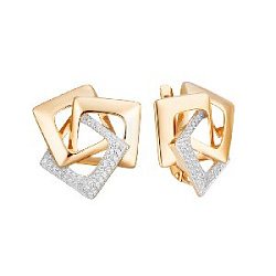 Серьги из золота кл3859а-01
