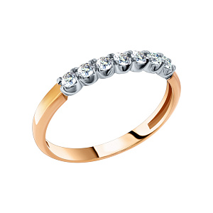 Кольцо обручальное с бриллиантом ГАЛЕРЕЯ ЭКСКЛЮЗИВА 3510319