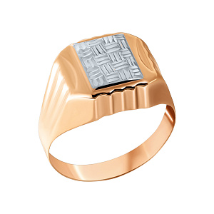 Кольцо мужское из золота АЛЕКСАНДРА к674-01