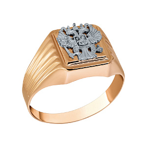 Кольцо мужское из золота DEL'TA 040053