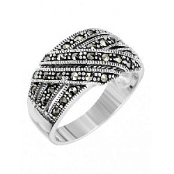 Кольцо из серебра Марказит HR1198