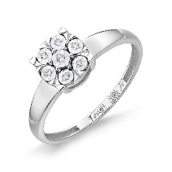 Кольцо помолвочное с бриллиантом ПРЕСТИЖ К-1815-02