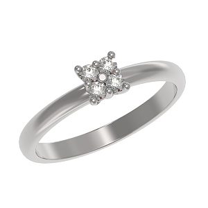 Кольцо помолвочное из серебра АРИНА 1038951-01110