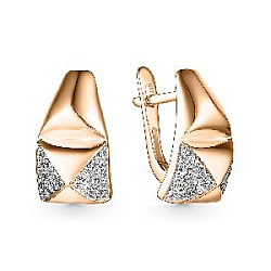 Серьги из золота CORONA с4324