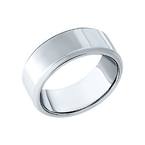 Кольцо обручальное из серебра МАК27037