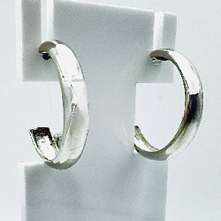 Серьги пуссеты из серебра СБК1800С