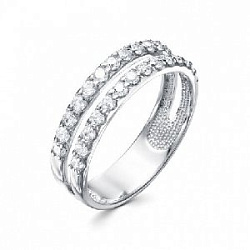 Кольцо из серебра АЛЬКОР 01-1576/00КЦ-00