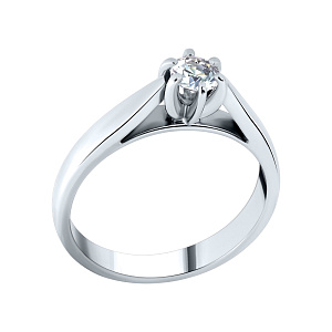 Кольцо помолвочное с бриллиантом МЭЮЗ 43252