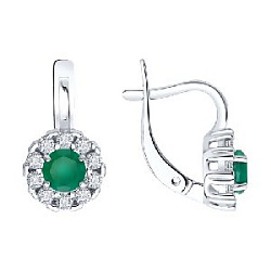 Серьги из серебра SOKOLOV 92023182