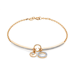 Браслет с бриллиантом ЛЕТО 606-4100