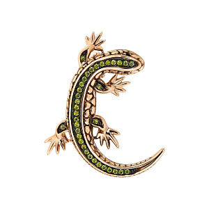 Брошь из золота АЛЕКСАНДРА бш074-20-01