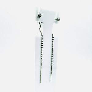Серьги продежки из серебра СЦП4009К