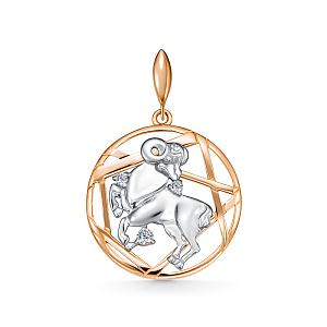 Подвеска знаки зодиака из золота RUSGOLDART 3668017 1 1 1овен