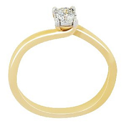 Кольцо помолвочное с бриллиантом Бриант RYI20775D