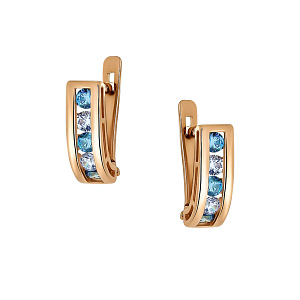 Серьги детские из золота DEL'TA 128887