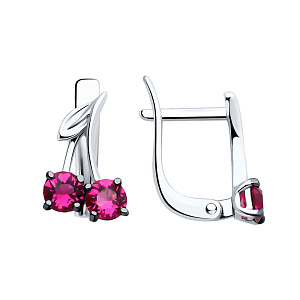 Серьги детские из серебра SOKOLOV 94026474
