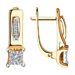 Серьги с бриллиантом SOKOLOV 1021394 №22 30