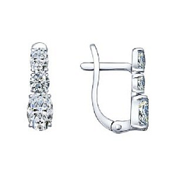 Серьги из серебра SOKOLOV 94021705
