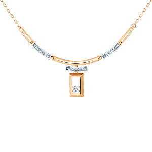 Колье с бриллиантом АЛЕКСАНДРА 1070061 №23 7