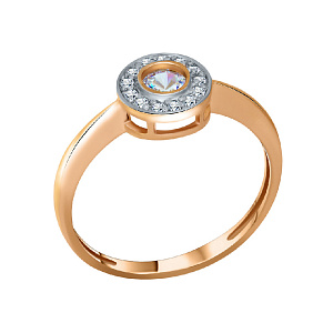 Кольцо помолвочное из золота АЛЕКСАНДРА кл4163-01