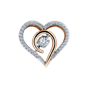 Подвеска с бриллиантом Бриант PR8197D