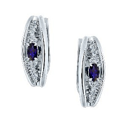 Серьги с бриллиантом АЛЬКОР 25771-202