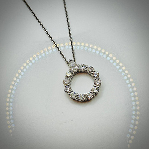 подвеска с цепью с бриллиантом МЭЮЗ 24859