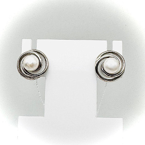 Серьги пуссеты из серебра АРИНА 1037202-01250-2S