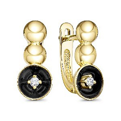 Серьги с бриллиантом Klondike 02-00817-03-001-01-08