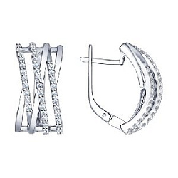 Серьги из серебра SOKOLOV 94022241