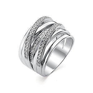 Кольцо из серебра АЛЬКОР 01-0668/00КЦ-00