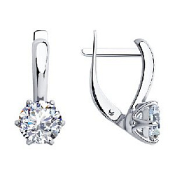 Серьги из серебра 94-120-01633-1