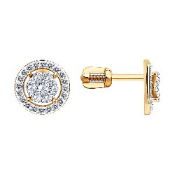 Серьги пуссеты из золота SOKOLOV 51-122-01881-2