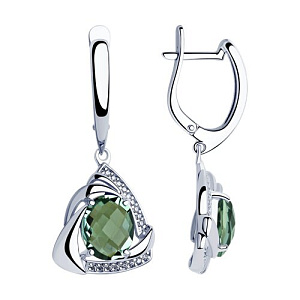 Серьги из серебра SOKOLOV 92022043