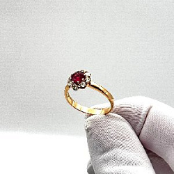 Кольцо с бриллиантом ГАЛЕРЕЯ ЭКСКЛЮЗИВА 3510223 R