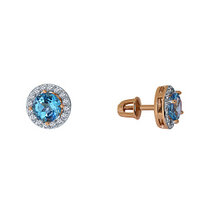 Серьги пуссеты из золота Maskom 200-493_tps-228
