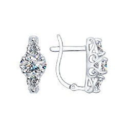 Серьги из серебра SOKOLOV 94022296