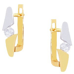 Серьги с бриллиантом Бриант EY0057D