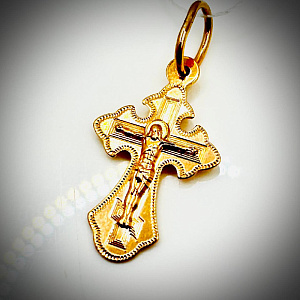 Подвеска крест из золота ПКР09201-00