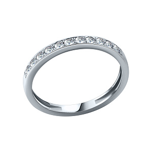 Кольцо обручальное с бриллиантом из белого золота ГАЛЕРЕЯ ЭКСКЛЮЗИВА 4516001
