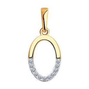 Подвеска буквы из золота SOKOLOV 51-130-01953-1