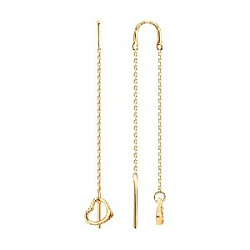 Серьги продежки из золота SOKOLOV 0200603