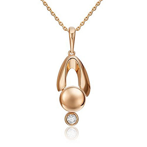 Подвеска из золота Платина 03-3291-00-201-1110 №21 4