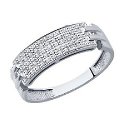 Кольцо с бриллиантом SOKOLOV 1012325-3